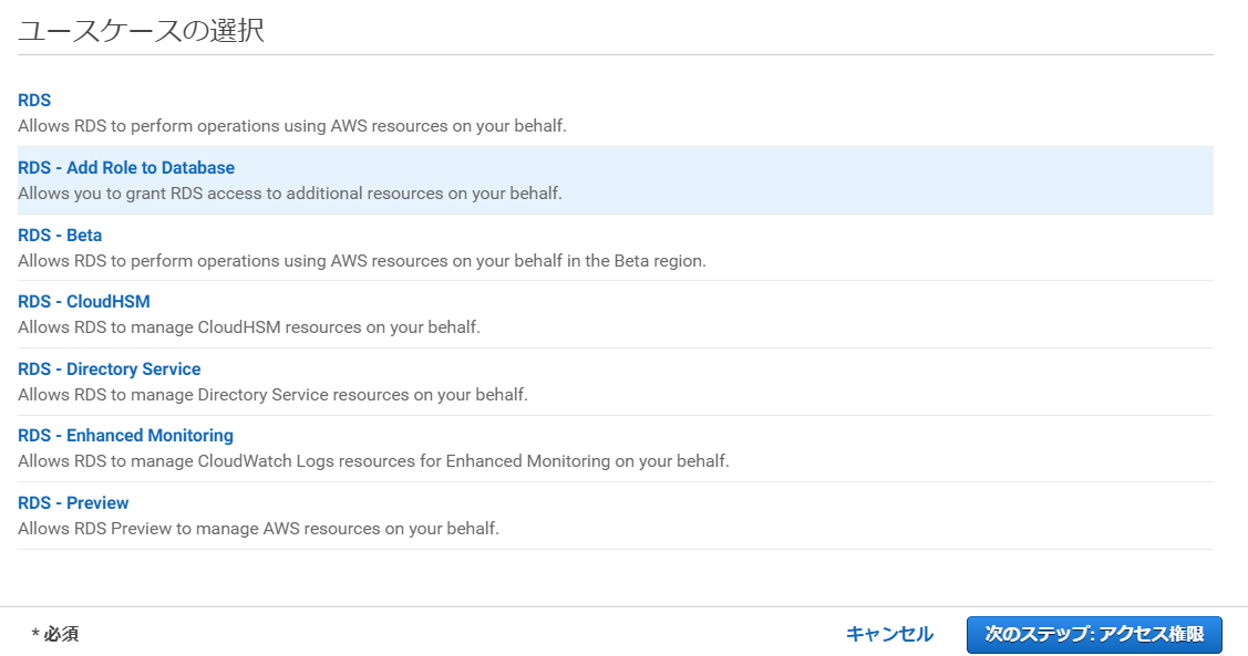 IAMの設定