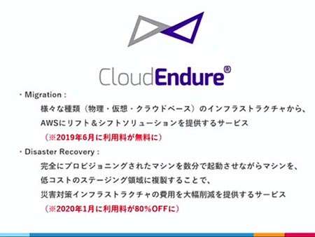 CloudEndureのの2つのサービス